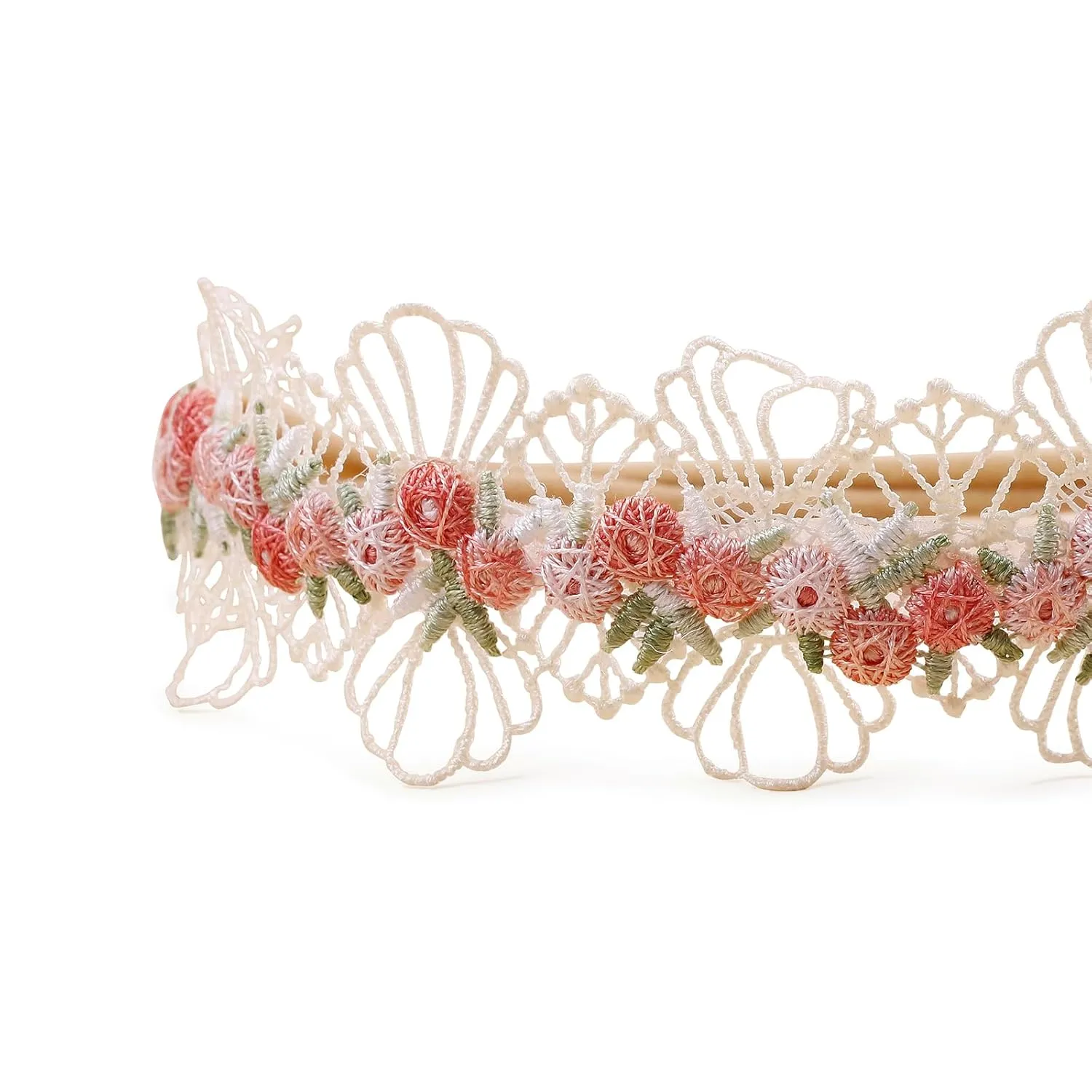 Baby Girl Floral Headband Nylon Flower Crown Elastic Hairband 3pcs Hair Accessories Gift for Girls (9561)
