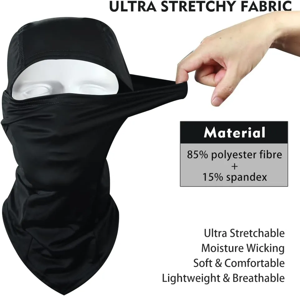Camo Balaclava Face Shiesty Ski Mask,UV Protection Ice Silk Neck Gaiter Sun Hood for Men Women Motorcycle Cycling