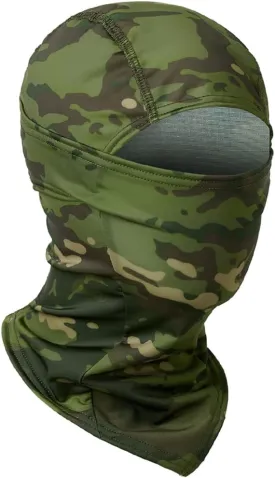 Camo Balaclava Face Shiesty Ski Mask,UV Protection Ice Silk Neck Gaiter Sun Hood for Men Women Motorcycle Cycling