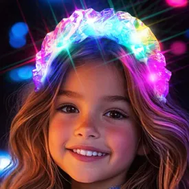 Fashey Light Up Headband Led Headbands Glow Hair Band Birthday Hair Accessories for Girls