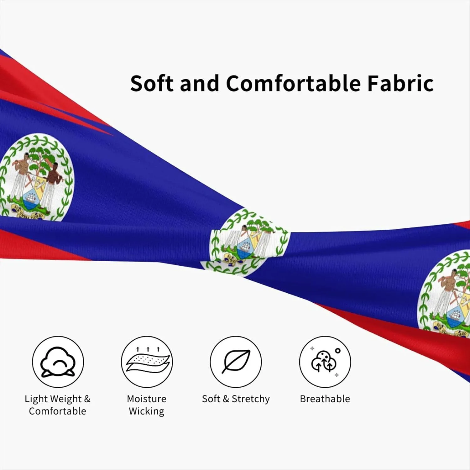 Flag Headbands for Women Men Fashion Jamaica Sports Sweatbands Patriotic Hairbands for Workout Running Cycling Yoga