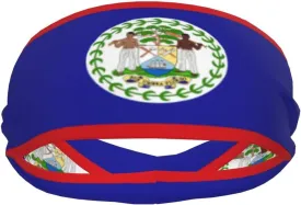 Flag Headbands for Women Men Fashion Jamaica Sports Sweatbands Patriotic Hairbands for Workout Running Cycling Yoga