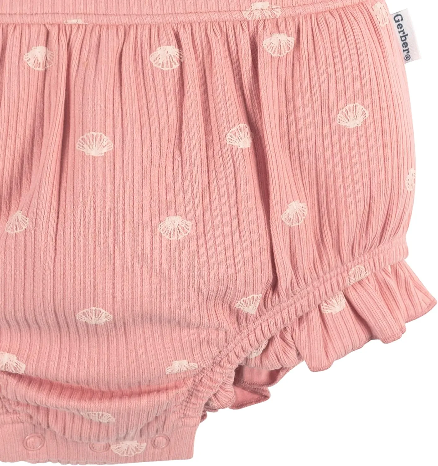 Gerber baby-girls Sleeveless Ruffle Romper