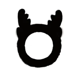 Jowmoy Cute antlers Headband Frog Eye Elastic to Wash Face for Women Makeup Shower Spa.