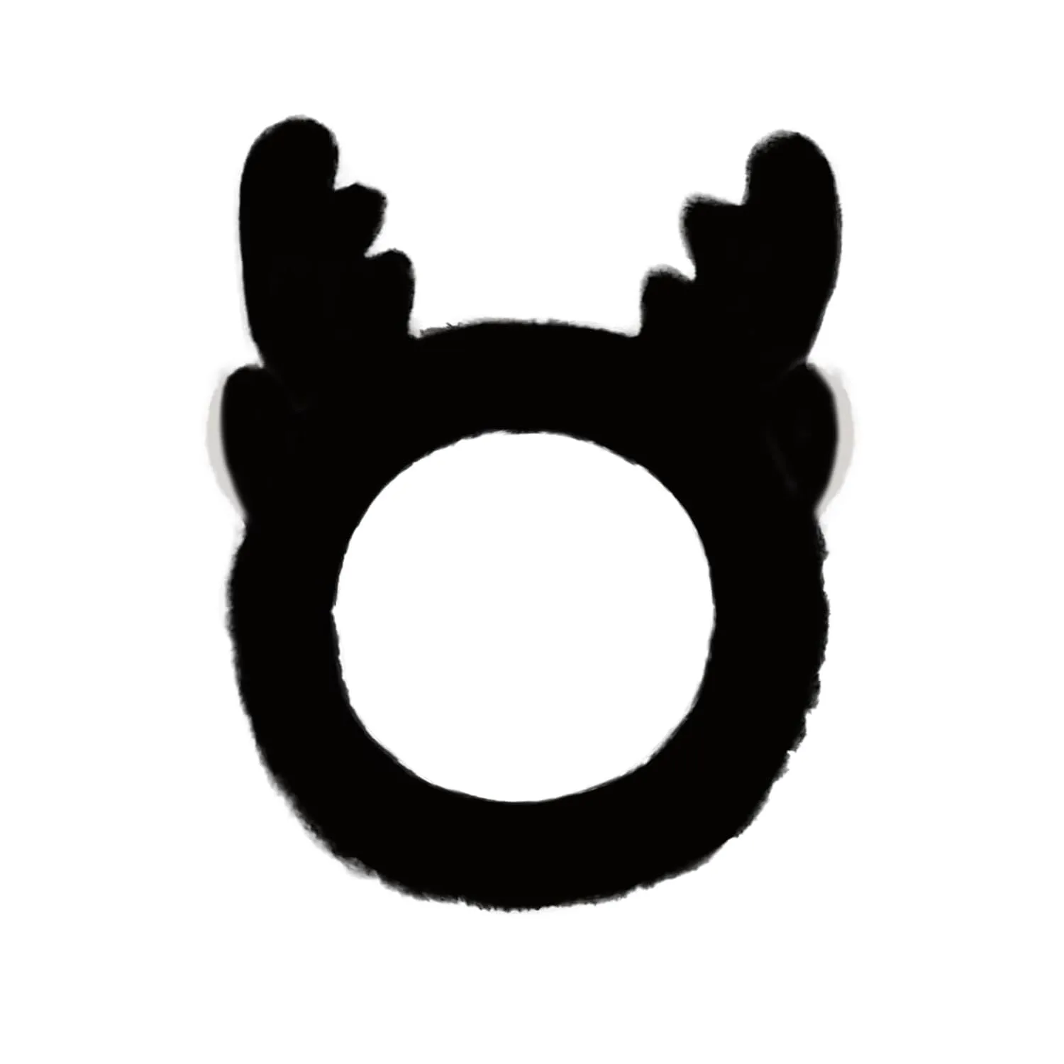 Jowmoy Cute antlers Headband Frog Eye Elastic to Wash Face for Women Makeup Shower Spa.