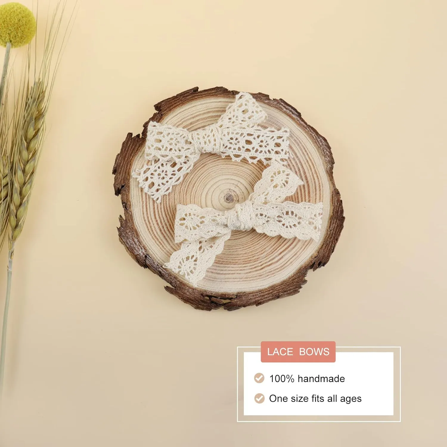 Mery Yuer Baby Girls Lace Headbands Hair Bows Nylon Hairbands for Newborn Infant Toddlers and kids