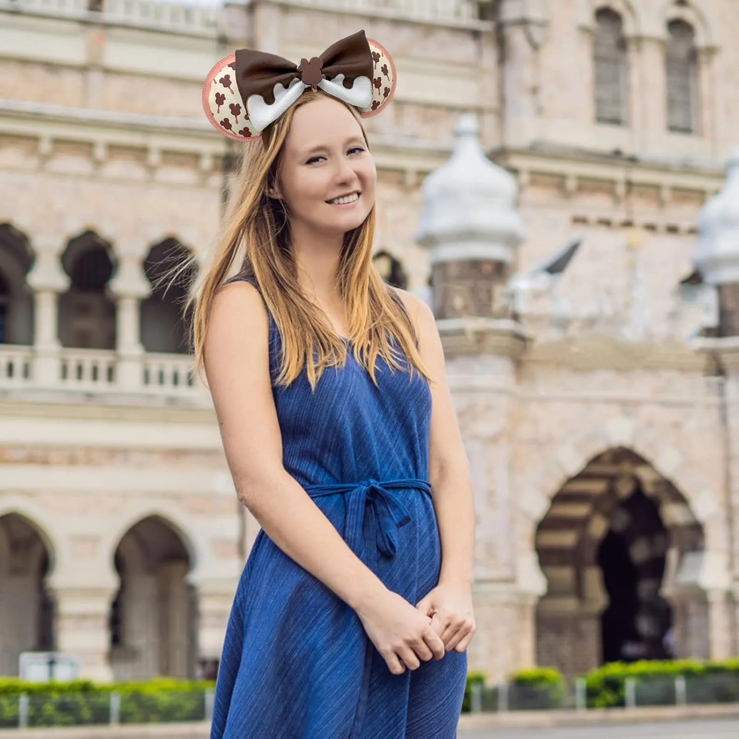 Mouse Ear Bow Headbands,Sequins Bow Hairbands Hair Accessories