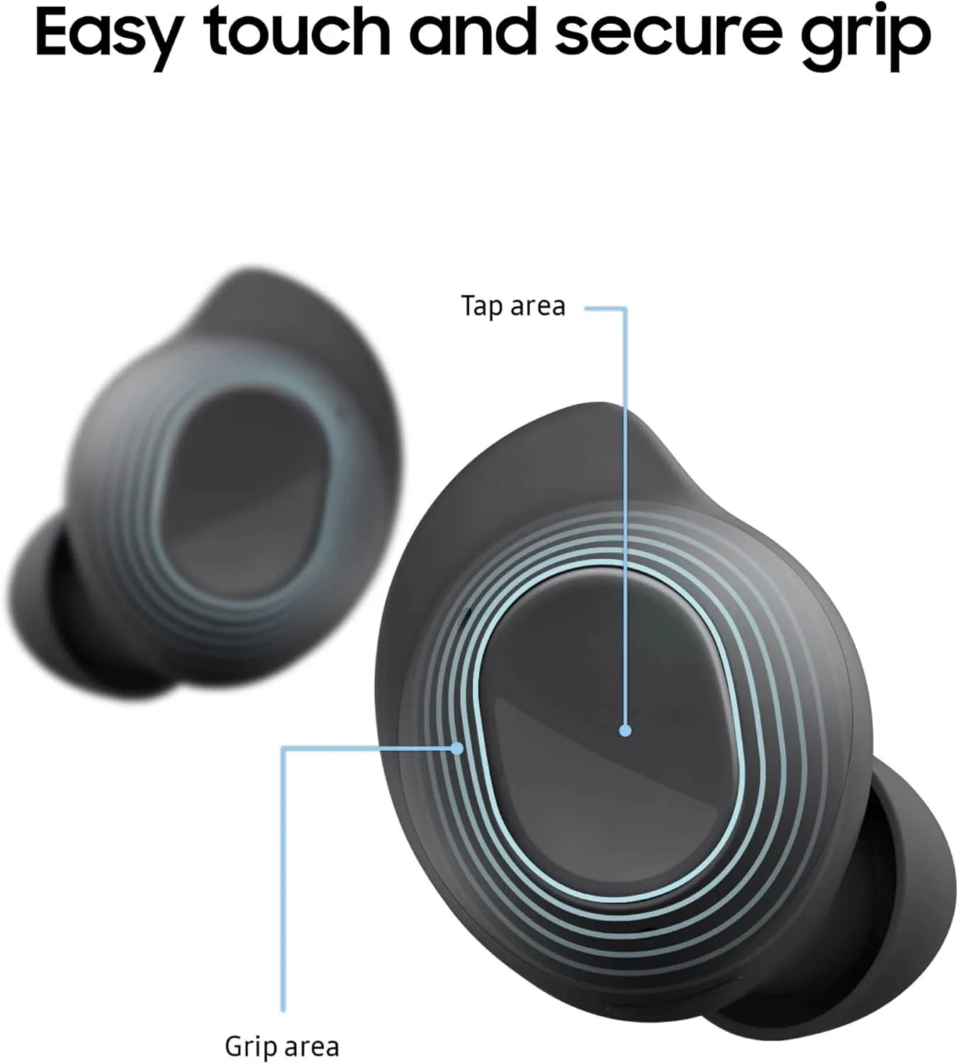 Samsung Galaxy Buds FE True Wireless Bluetooth Earbuds, Comfort and Secure in Ear Fit, Auto Switch Audio, Touch Control, Built-in Voice Assistant, Graphite [US Version, 1Yr Manufacturer Warranty]