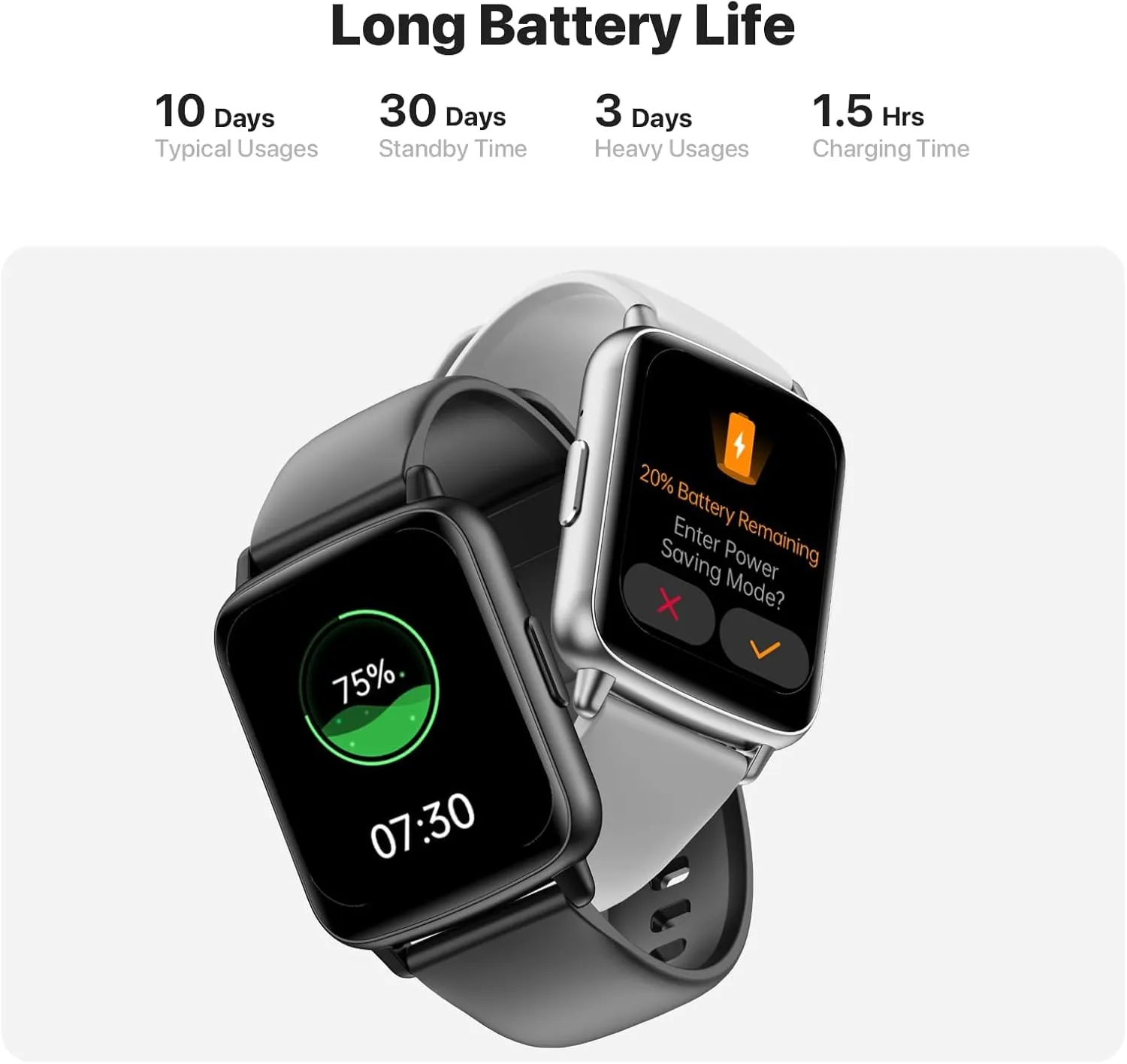Smart Watch, 1.83" HD Smartwatch for Men Women (Answer/Make Calls), Fitness Watch with 100  Sport Modes, IP68 Waterproof/Heart Rate/Sleep Monitor, Activity Trackers for iOS/Android (Black)
