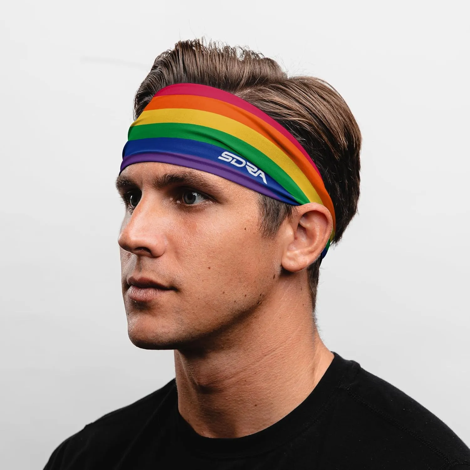 Suddora Rainbow Headbands for Costume, Workout, Sports, Pride Parade