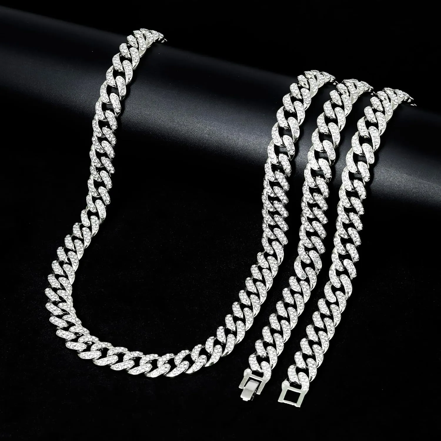 Techno Pave Men's Large CZ Pendant with 12mm Iced Out Cuban Necklace - Streetwear Jewelry