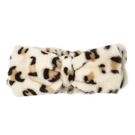 The Crme Shop Teddy Spa Headband for Washing Face | Women's Skincare Headband (Brown Leopard)