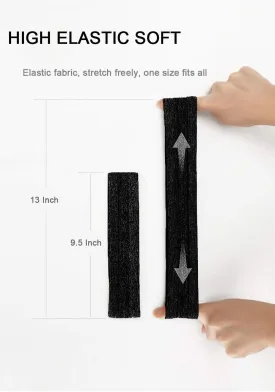 Workout Headbands for Women, Thick Non Slip Sweat Bands, Elastic Yoga Running Fitness Athletic Moisture Wicking Hairbands