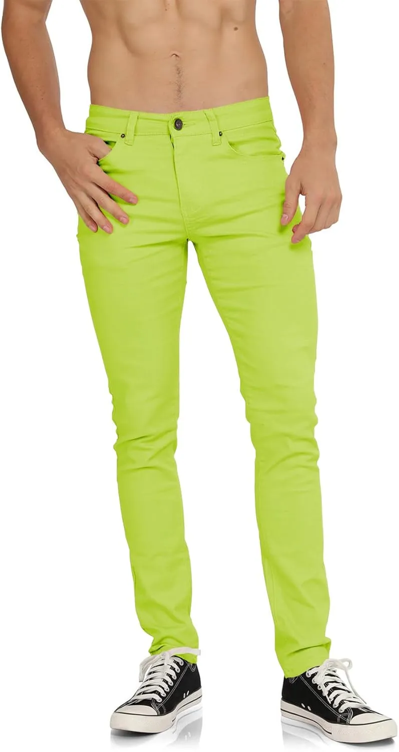 WULFUL Men's Slim Fit Skinny Stretch Comfy Jeans Denim Pants